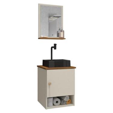 Imagem de Gabinete Banheiro Lima Tulipa Pto Torneira Valv Click Black - Loja Doc