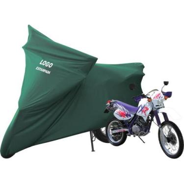 Imagem de Capa De Cobrir Moto Honda XR 200 R Sob Medidas Com Logo - Mz, Verde