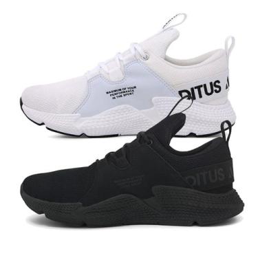 Imagem de Kit 2 Pares Tênis Masculino Esportivo Cadarço Leve Caminhada - ADITUS,