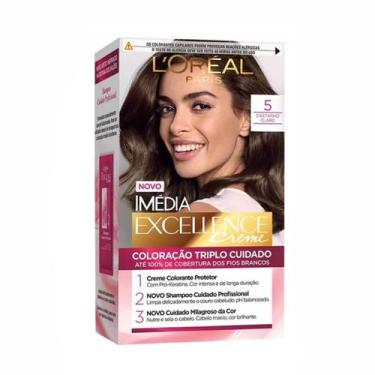 Imagem de Coloração Imédia Excellence Creme 5 Castanho Claro - LnullOréal