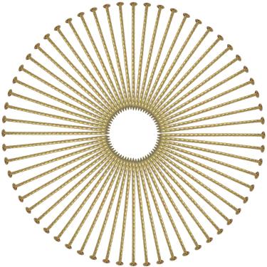 Imagem de Uitose Artificial Turf Stakes Galvanized, Metal Spiral Landscape Spikes for Paver Edging, 60 Count, Outdoor, Heavy-Duty, Rust Resistant Security, 8-Inch Long, Anchoring Spikes…L8