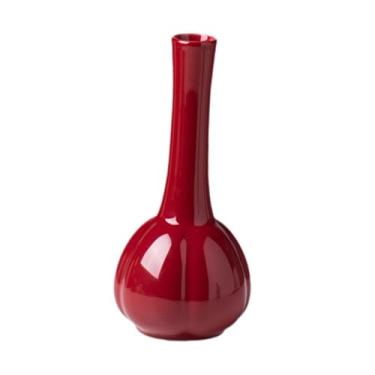 Imagem de Ｂｅｓｇａ Vaso de cerâmica vermelho, vasos decorativos, vasos de flores criativos, vaso vermelho pequeno para decoração de casa, estante, cozinha de entrada