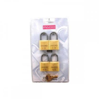 Imagem de Cadeado Pado Mesmo Segredo-25Mm C/4 - PADO CADEADOS