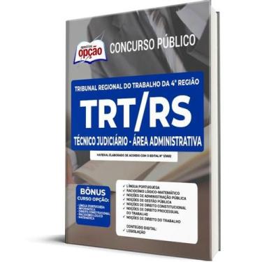 Imagem de Apostila TRT-RS - Técnico Judiciário - Área Administrativa - Apostilas