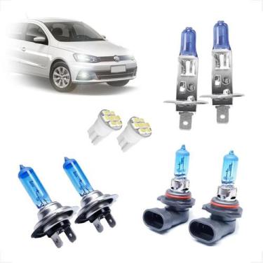 Imagem de Kit de Lâmpadas Halógena Super Branca H7 H1 H11 Farol Alto Baixo e Mil