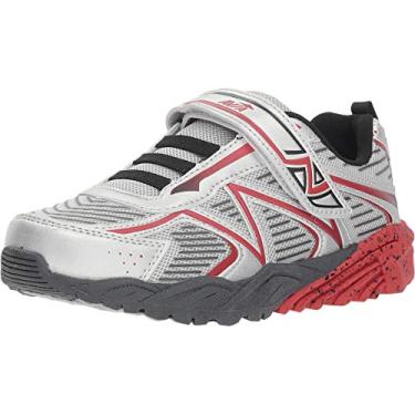 Imagem de Avia Tênis masculino Avi-Force II, Prata cromada/vermelho clássico/preto/cinza ferro, 3 Big Kid