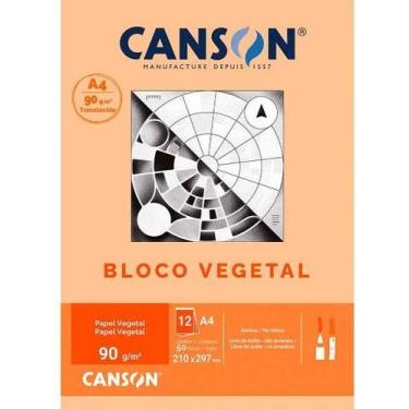Imagem de Bloco Canson A4 Translúcido 50 Folhas Vegetal 90
