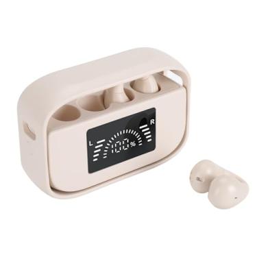 Imagem de Fones de Ouvido Bluetooth, Fones de Ouvido Bluetooth 5.3 Estéreo Com Estojo de Carregamento, Exibição Digital LED, Microfone de Cancelamento (GOLD)