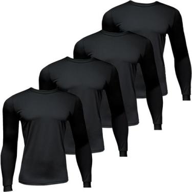 Imagem de Kit 4 segunda pele one infantil proteção UV50+ Terminar - EX311, Preto