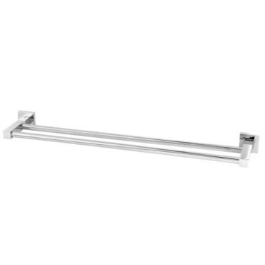 Imagem de Porta Toalha Quadrato Chrome Duplo 60cm - Levo