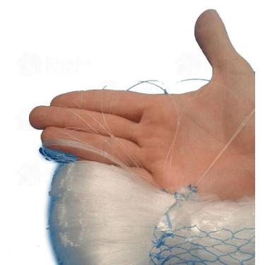 Imagem de Panagem Pano Rede 80mm Pesca Malha 16cm Nylon 0.35x80x50 VIRADA - KING