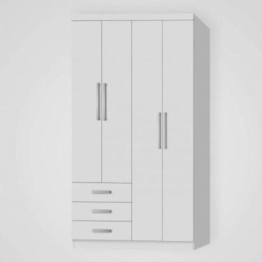 Imagem de Guarda-Roupa Modulado 4 Portas e 3 Gavetas Cancun