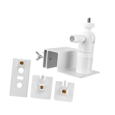 Imagem de Dynwave Clipes de tapume ajustáveis ​​de suporte da câmera de segurança Clipes de instalação fáceis de vigilância de parede resistente suporte para câmeras, Branco