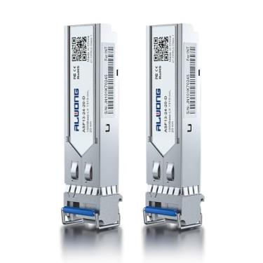 Imagem de Alwong Transceptor SFP 1000BASE-LX, módulo de fibra monomodo 1,25G SFP para LC, até 20 km, para Cisco GLC-LH-SMD, Ubiquiti UniFi UF-SM-1G, Mikrotik, Meraki, Netgear AGM732F, D-Link e mais, pacote com