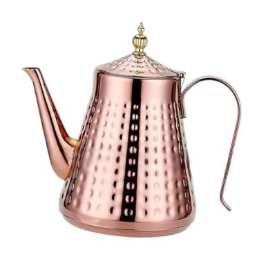 Imagem de WeiLaiKeQi Chaleira de chá de aço inoxidável dispensador de água quente com filtro para a chaleira de água da fabricante de chá para pequenos acampamentos para