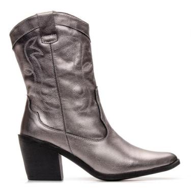 Imagem de Bota Feminina Western Country Texana Bico Fino Cano Médio Rodeio - Apr