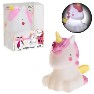 Imagem de Luminária Unicórnio Abajur Infantil decore o quarto de forma segura e 