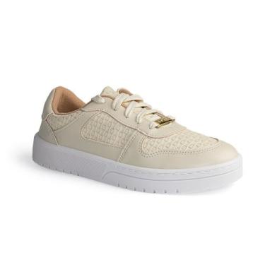 Imagem de Tênis Moleca Feminino Casual Conforto Estilo 5791-110, Off white, 38
