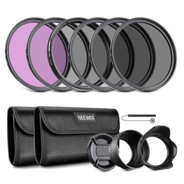 Imagem de Kit de filtro de lente NEEWER 49mm ND: UV, CPL, FLD, ND2, ND4, ND8