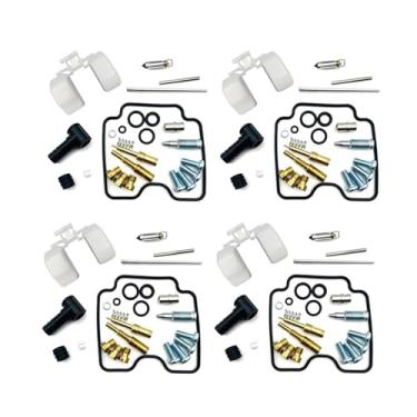 Imagem de Kit de reparo de carburador de motocicleta com diafragma flutuante e vácuo para Yamaha XJR400 (4HME/F/G/H/J/K/l) RH02J 2001-2007 (4 conjuntos)