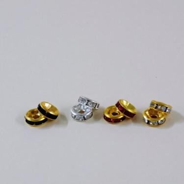 Imagem de Rondele Entremeio Strass 5mm - 50 unidades - La Mode Arte e Criação