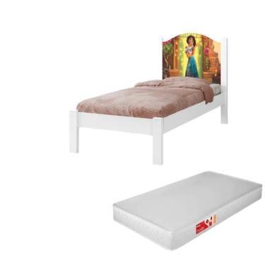 Imagem de Cama Solteiro Personagens Com Colchão D20 Incluso MDF Resistente - Any