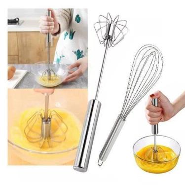 Imagem de Kit Batedor Mixer Batedor Fouet Profissional Aço Inoxidável