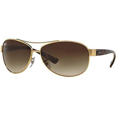 Imagem de Óculos Ray-Ban - RB3386 / Armação: Dourada Lente: Marrom Gradiente (63mm)