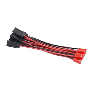 Imagem de OliYin 10 pçs JST Macho para JR Futaba Fêmea Servo Conector Plug Cabo Adaptador 20awg 10 cm Fio de Silicone para Bateria LiPo RC
