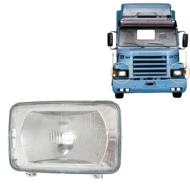 Imagem de Farol Bloco Óptico H4 Compatível Scania 112 113 142 143 - IAM
