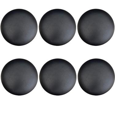 Imagem de Kit 06 Assentos Redondo Preto 35 Cm