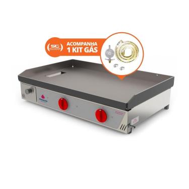 Imagem de Kit - Chapa Bifeteira A Gás Pr-800g + Kit Gás - Progás