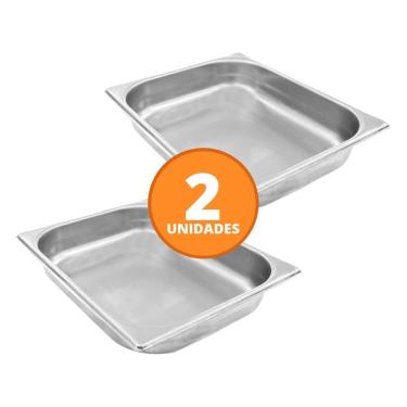 Imagem de Kit - 2 Cuba Inox Gn 1/2 Fria 325x265x60 - Venâncio