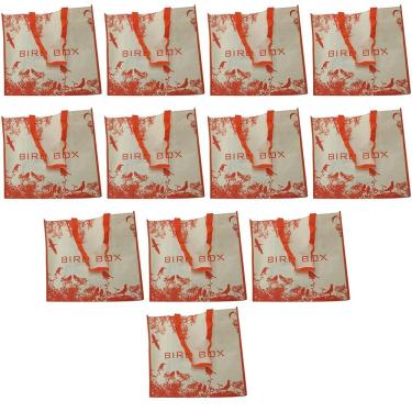 Imagem de Bolsa Ecobag Sacola De Ombro Reutilizavel Kit 12 Uni Mercado Compras Feira Dobravel