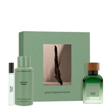 Imagem de Kit Adolfo Dominguez Vetiver Terra - Eau De Parfum 120ml + Desodorante 150ml + Miniatura 10ml