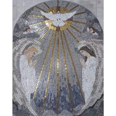Imagem de Mosaico Do Espírito Santo Com Anjos Tamanho 150x180cm