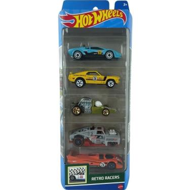 Imagem de Carrinhos Hot Wheels Retro Racers Htv50 C- 5 Carros - Mattel