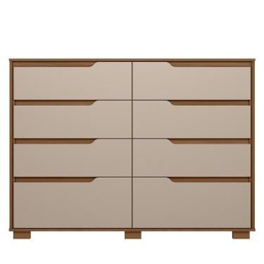 Imagem de Cômoda Georgia 8 Gavetas Caarvalho Fendi