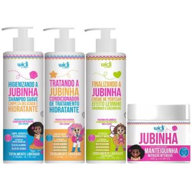 Imagem de Kit Jubinha Widi Care Shampoo + Condicionador + Mascara + Creme Levinh