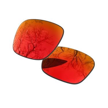 Imagem de ToughAsNails Lentes polarizadas de substituição para óculos de sol Oakley Jupiter Squared OO9135 - Mais opções, Laranja fogo, Tamanho �nico