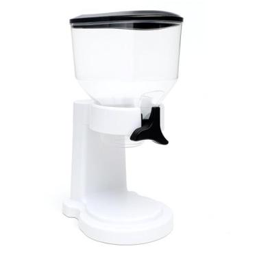 Imagem de Dispenser Transparente com Botão Giratório e Suporte Branco  1,4L - St