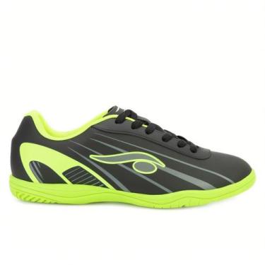 Imagem de Chuteira Futsal Dsix Antiderrapante, Verde limão, 37, Homem