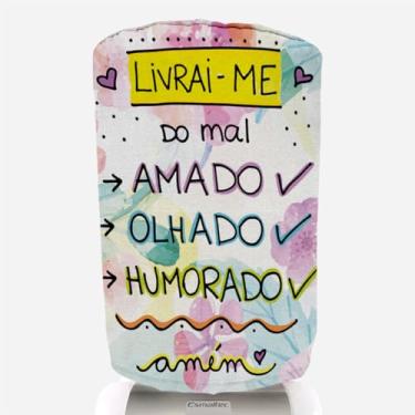 Imagem de Capa Para Galão De Água Livrai-Me Do Mal 20 Litros – Enfeite de Para Cozinha e Casa - Novadecora