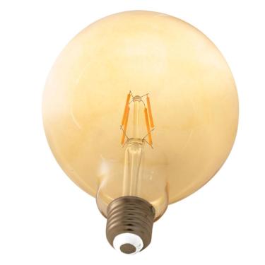 Imagem de Lâmpada Led Filamentada G125 4W Kian Amarela Bivolt