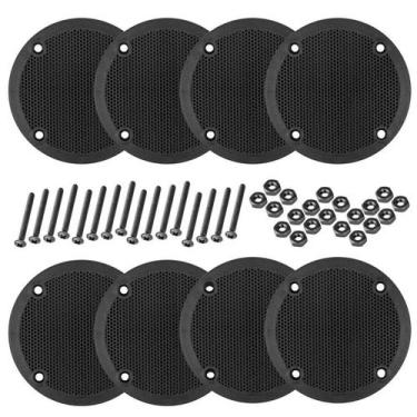 Imagem de Kit 08 Tela Plástica Para Tweeter Leson 8,5 Cm Com Parafusos - PERMAK