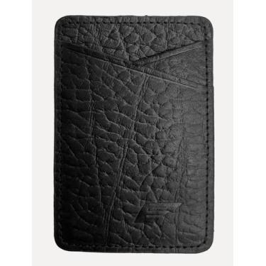 Imagem de Carteira Ellus Masculina Porta-Cartão Couro Celular Preta, UN