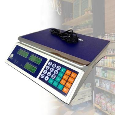 Imagem de Balança Comercial Digital a Bateria 40kg Alta Precisão bivolt economic