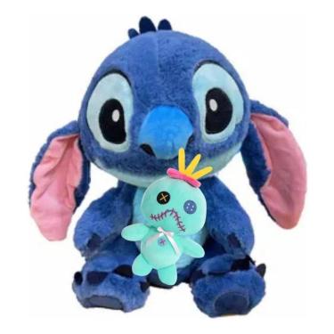 Imagem de Pelúcia Lilo Stitch Com Boneca Xepa Scrump 30Cm Antialérgico