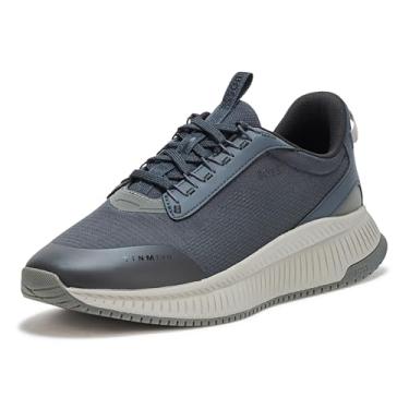 Imagem de BOSS Tênis de corrida masculino moderno com estrutura de malha, Azul ardósia, 42