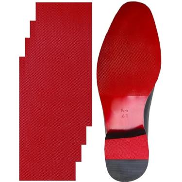 Imagem de CZBYXA12 Protetor De Sapato De Sola Vermelha Compatível Com Sapatos Masculinos E Femininos Christian Louboutin, Protetor De Sola De Sapato Para Sapatos De Salto Alto, Superfícies Texturizadas, Proteto